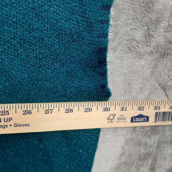 Rue 21 Womens One Size Blue Teal Shawl Sweater Duster Cardigan Aztec Open Front - Picture 3 of 6